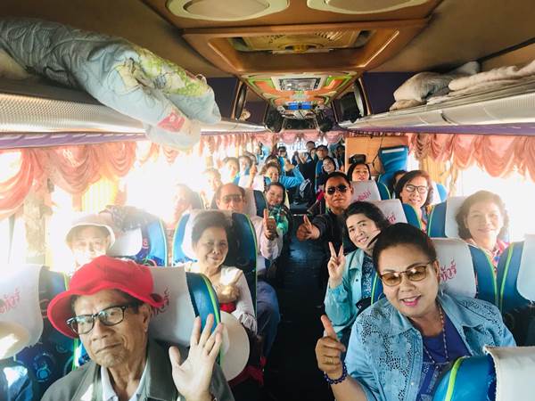 บรรยากาศภายในรถบัส ทริปสิบสองปันนา